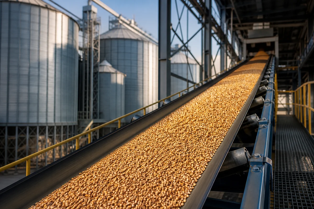 Aplicação de correias transportadoras em Agronegócio