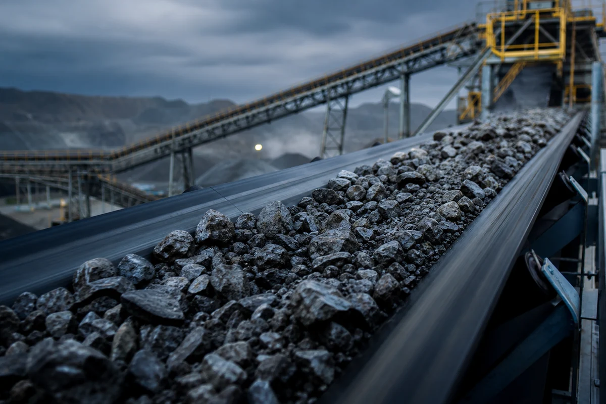 Aplicação de correias transportadoras em Mineração